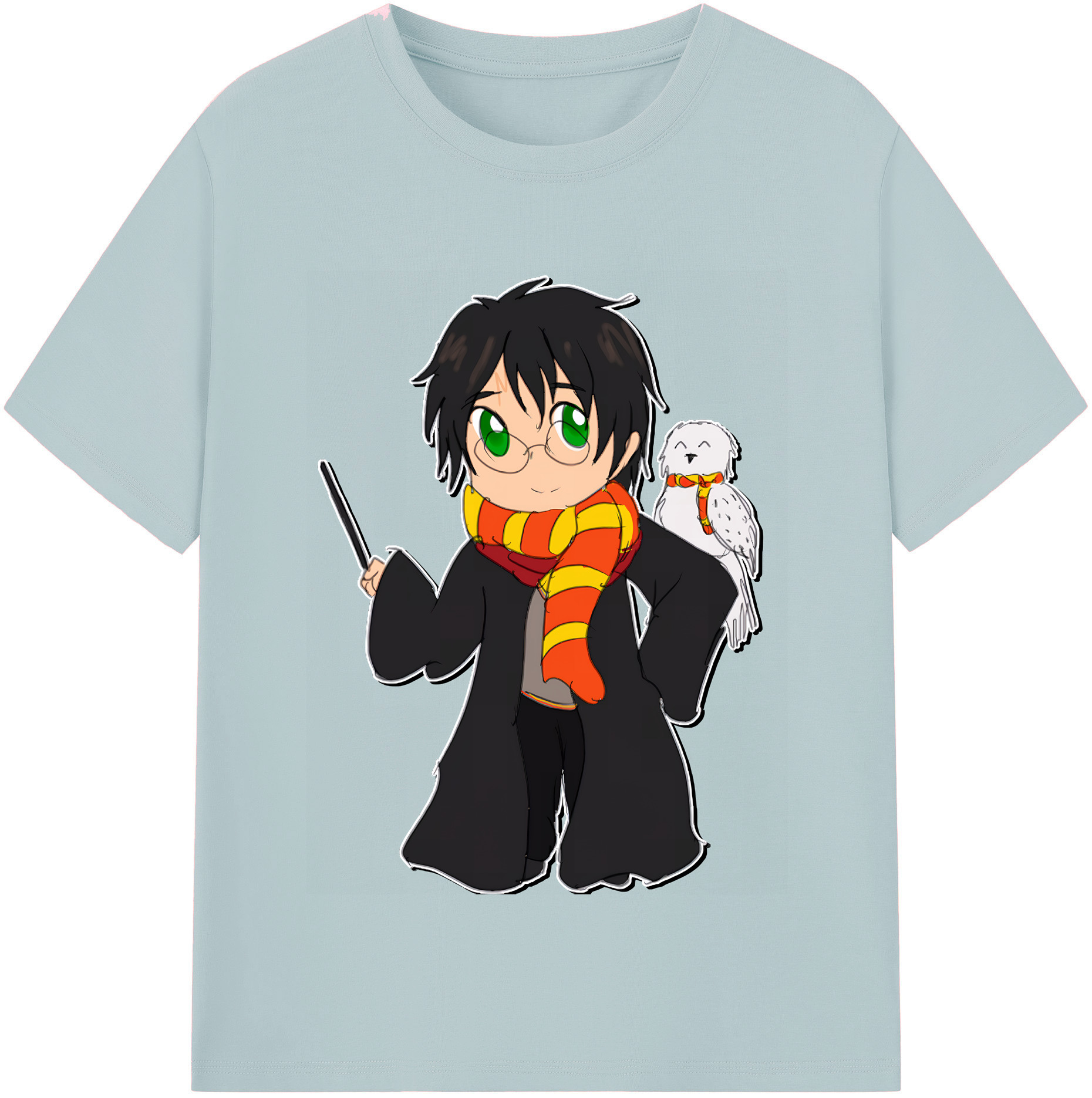 （画像用） Harry Potter ハリー・ポッターシリーズ 綿100％半袖Tシャツ（フロントプリント）